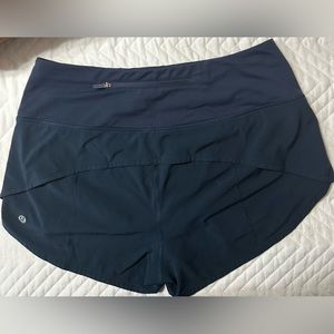 Lululemon Speed-Up High Rise Lined Short 2.5” Short - Navy Blue
